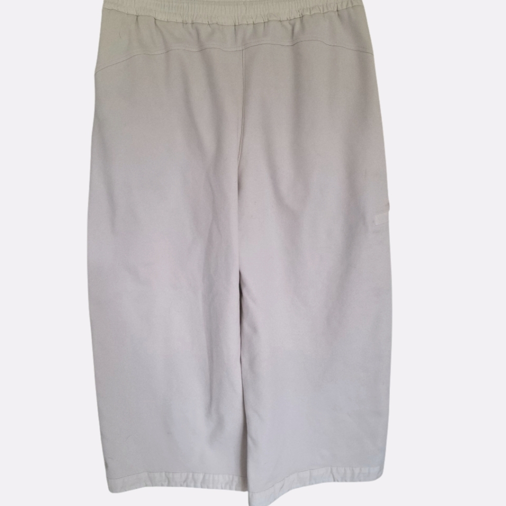 Athleta Avenue Wide Leg Cropped Lightweight Pants White Size Small - Picture 2 of 11